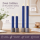 Deluxe Homeart LED Stabkerzen 2er Set Royal Blau
