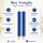 Deluxe Homeart LED Stabkerzen 2er Set Royal Blau