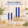 Deluxe Homeart LED Stabkerzen 2er Set Royal Blau
