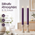 Deluxe Homeart LED Stabkerze 2er Set Dunkel Lila
