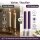 Deluxe Homeart LED Stabkerze 2er Set Dunkel Lila