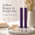 Deluxe Homeart LED Stabkerze 2er Set Dunkel Lila