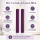 Deluxe Homeart LED Stabkerze 2er Set Dunkel Lila