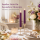 Deluxe Homeart LED Stabkerze 2er Set Dunkel Lila