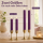 Deluxe Homeart LED Stabkerze 2er Set Dunkel Lila