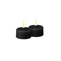 Teelichter Schwarz 2er Set Klein ( 4,1 x 4,5 cm )