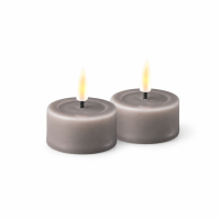 LED Teelichter Grau 2er Set