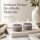 Deluxe Homeart LED Teelichter Grau 2er Set Klein