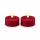 Deluxe Homeart LED Teelichter Bordeaux 2er Set Groß