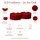 Deluxe Homeart LED Teelichter Bordeaux 2er Set Groß