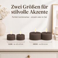 LED Teelichter Mokka 2er Set
