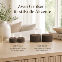 Teelichter Mokka 2er Set Klein ( 4,1 x 4,5 cm )