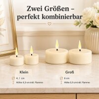 LED Teelichter Creme 2er Set