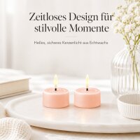 Deluxe Homeart LED Teelichter Hell Rosa 2er Set Klein