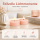 Deluxe Homeart LED Teelichter Hell Rosa 2er Set Groß