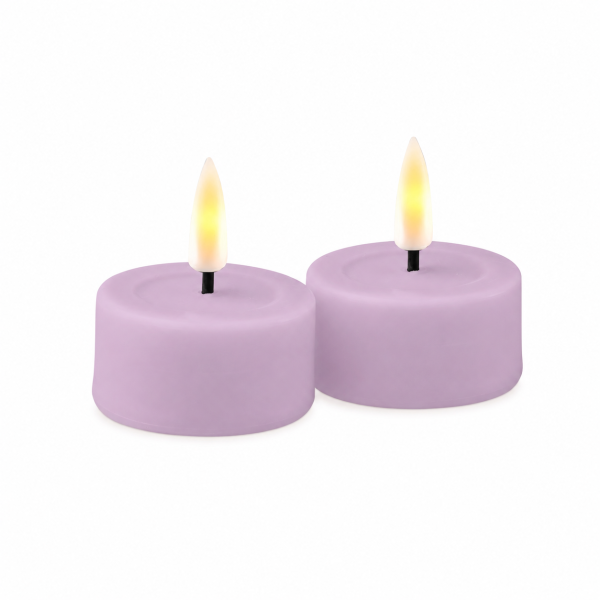 LED Teelichter Lila 2er Set