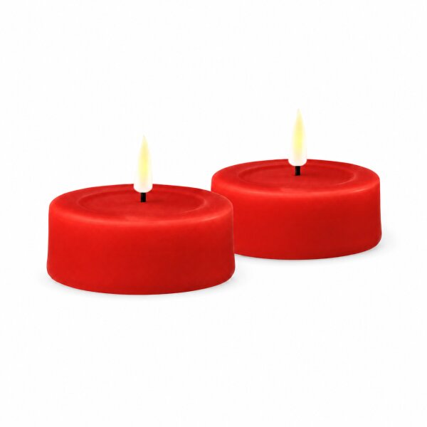 LED Teelichter Rot 2er Set