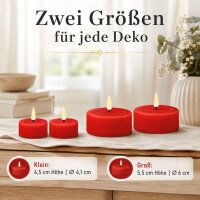 LED Teelichter Rot 2er Set