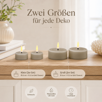 LED Teelichter Sand 2er Set