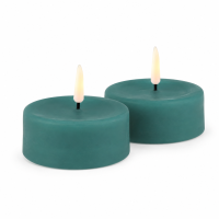 Deluxe Homeart LED Teelichter Jade Green 2er Set Groß