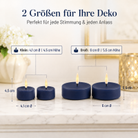 LED Teelichter Royal Blue 2er Set