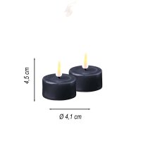 Deluxe Homeart LED Teelichter Royal Blue 2er Set Klein