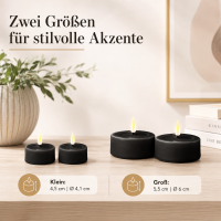LED Kerze Schwarz
