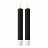 Deluxe Homeart LED Stabkerze 2er Set Schwarz