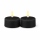 Deluxe Homeart LED Teelicht Schwarz 2er Set Klein