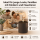 Deluxe Homeart LED Kerze mit Timerfunktion Mokka