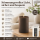 Deluxe Homeart LED Kerze mit Timerfunktion Mokka