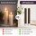 Deluxe Homeart LED Kerze Mokka Stabkerze 15 cm