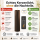 Deluxe Homeart LED Kerze mit Timerfunktion Mokka