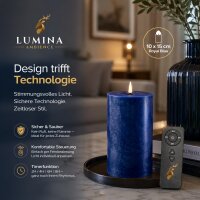 Deluxe Homeart LED Kerze mit Timerfunktion Royal Blue