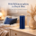 Deluxe Homeart LED Kerze mit Timerfunktion Royal Blue