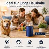 Deluxe Homeart LED Kerze mit Timerfunktion Royal Blue