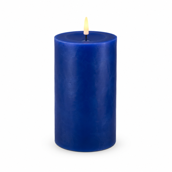 Deluxe Homeart LED Kerze mit Timerfunktion Royal Blue