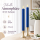 Deluxe Homeart LED Kerze mit Timerfunktion Royal Blue Stabkerze 15 cm