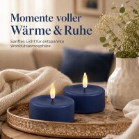 Deluxe Homeart LED Kerze Royal Blue Großes Teelicht