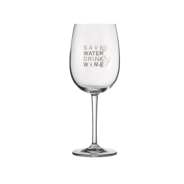 Weinglas Save Water Drink Wine