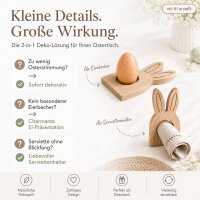 OSTERN Holzhasen 2er-SET Serviettenhalter