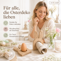 OSTERN Holzhasen 2er-SET Serviettenhalter