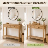 Home Schriftzug zum Hinstellen 25x3x16cm Natur - Holz Metall Deko