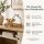 Home Schriftzug zum Hinstellen 25x3x16cm Natur - Holz Metall Deko