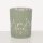 Elegante Glas-Windlichter im 2er Set Teelichthalter mit Häuser Motiv