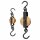 Garderobenhaken Holz Metall 20-27cm Natur Braun - Industrial Wandhaken