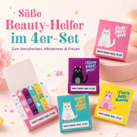 Nagelfeilen 4er-Set mit 24 Mini-Nagelfeilen