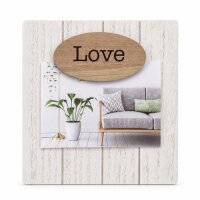 Holz-Bilderrahmen LOVE ca. 20 x 20 cm