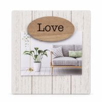 Holz-Bilderrahmen LOVE ca. 20 x 20 cm
