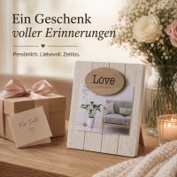 Holz-Bilderrahmen LOVE ca. 20 x 20 cm